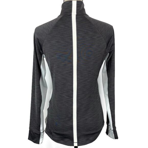 Under Armour Coldgear Pullover Top 1/2 Zip Long Sleeve Womens Sz Med Thumbholes - Picture 3 of 10